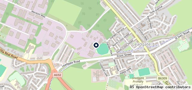 Map showing the location of Consett Car & Commercial