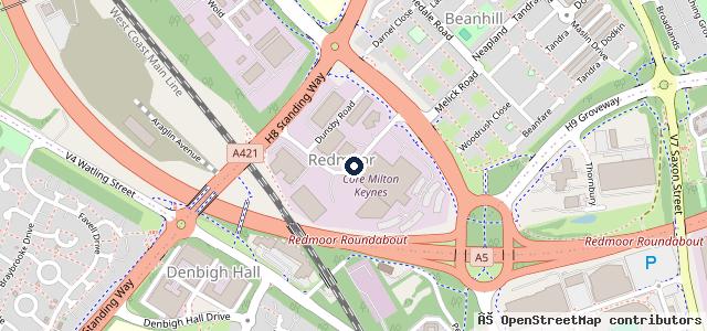Map showing the location of Glyn Hopkin Nissan Milton Keynes