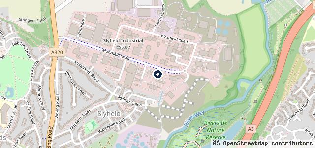 Map showing the location of Guildford Audi