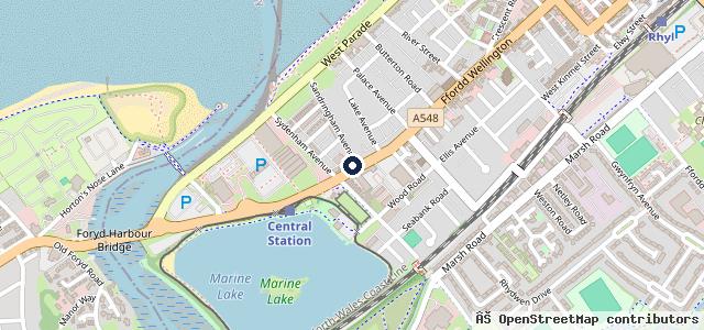 Map showing the location of Gwynedd Distributors