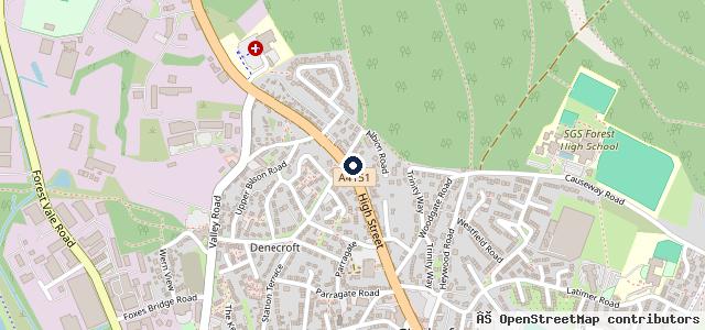 Map showing the location of Haines & Co