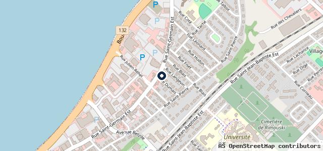 Map showing the location of Service Ruest Et Babin