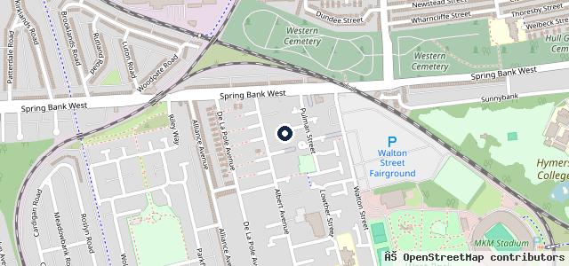 Map showing the location of Harrison Garage