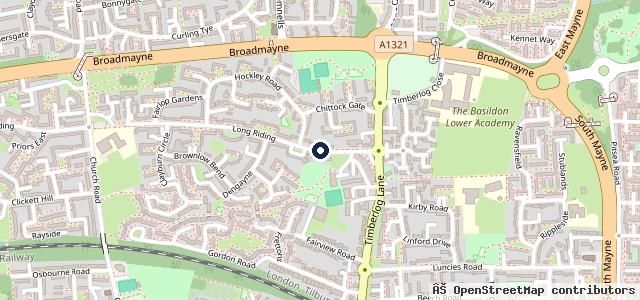 Map showing the location of Basildon Motoring Centre (Longmans Motors)