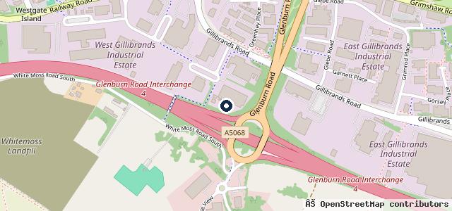 Map showing the location of The Green Parts Specialists