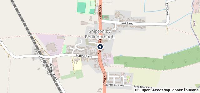 Map showing the location of Hutton Bros York