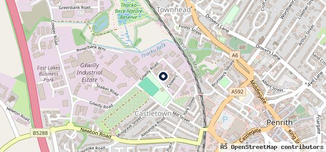Map showing the location of Intercars Of Penrith