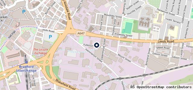 Map showing the location of Buck Street Motors
