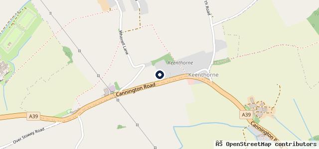 Map showing the location of Keenthorne Garage