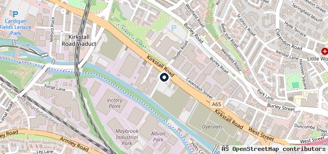Map showing the location of Kwik Fit - Leeds - Kirkstall Road