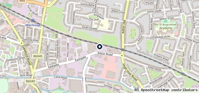 Map showing the location of MS Cars Worksop Limited
