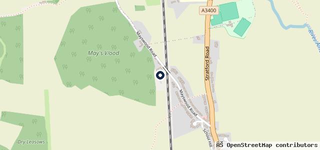 Map showing the location of Mayswood Garage