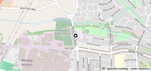 Map showing the location of Pj Automotive