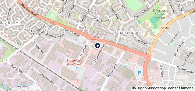 Map showing the location of Mercedes-Benz of Aylesbury