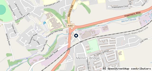 Map showing the location of Merlin Auto Services
