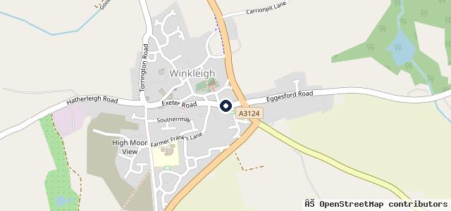 Map showing the location of Mid Devon Motor Co. (Winkleigh) Ltd
