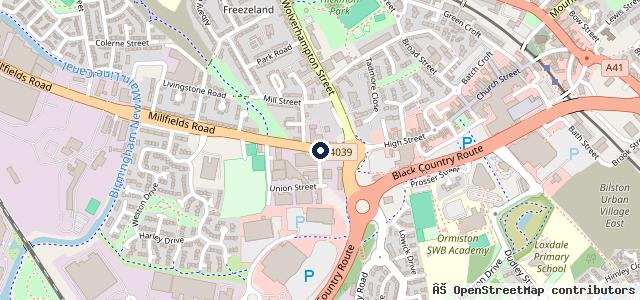 Map showing the location of Millfields Auto Services