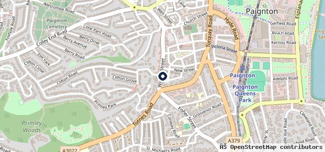 Map showing the location of Millgate Motors