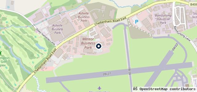 Map showing the location of Cheltenham & Gloucester Mitsubishi