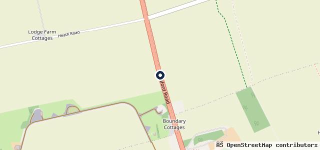 Map showing the location of Nocton Heath Garage