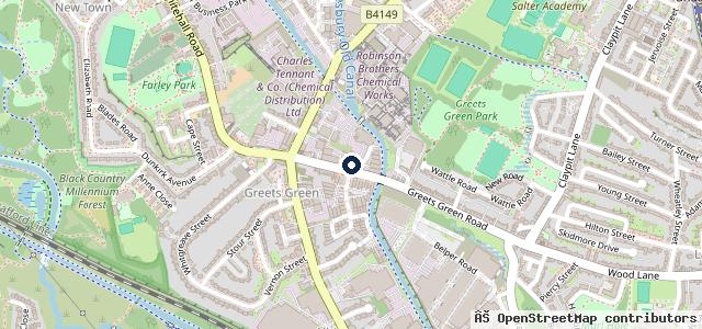 Map showing the location of Ak Auto Stop
