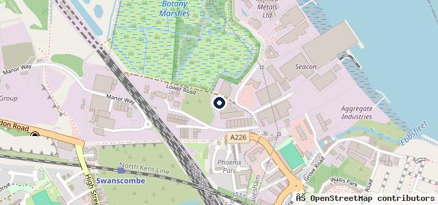 Map showing the location of Beautiful Body Repairs