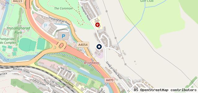 Map showing the location of Ms Autos Pontypridd Accident Repairs, Mot Service Centre