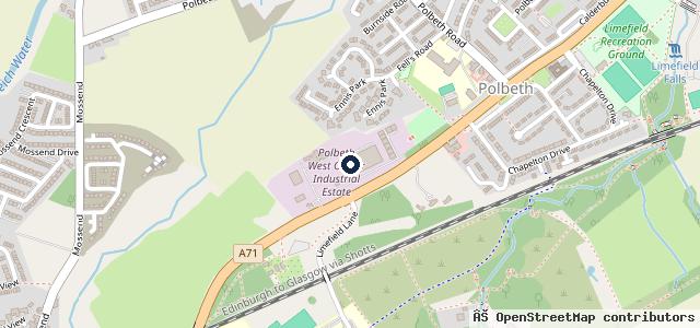 Map showing the location of Polbeth MOT Station