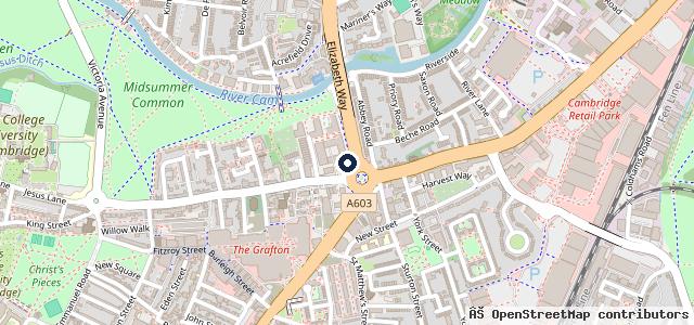 Map showing the location of Halfords Garage Services Cambridge