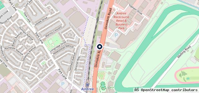 Map showing the location of Racecourse Garage