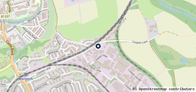 Map showing the location of Steves Autos