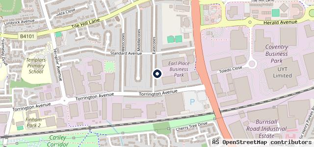 Map showing the location of R H Vehicle Maintenance