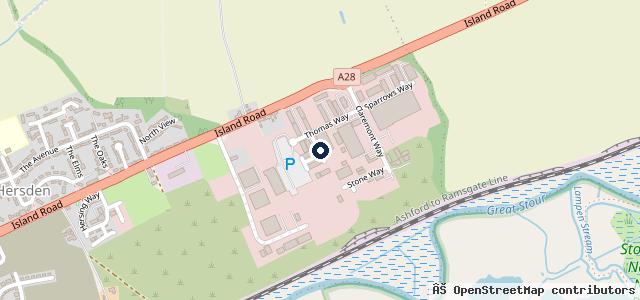 Map showing the location of Rye Commercials Mot Centre