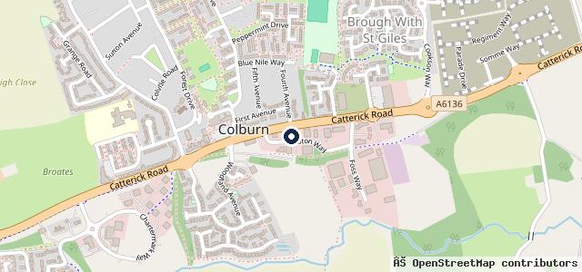Map showing the location of Sadlers Garage