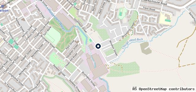 Map showing the location of Southfield Garage & MOT