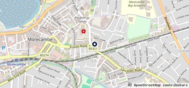 Map showing the location of Spartan Motor Factors (Morecambe)