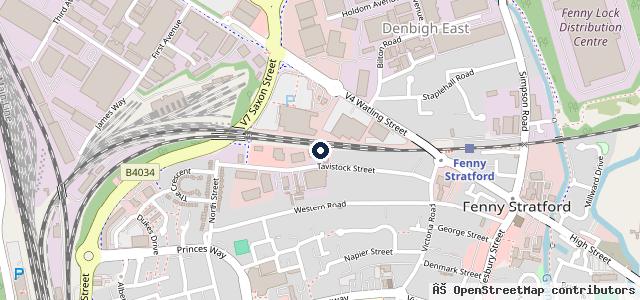 Map showing the location of Spicers MOT Centre