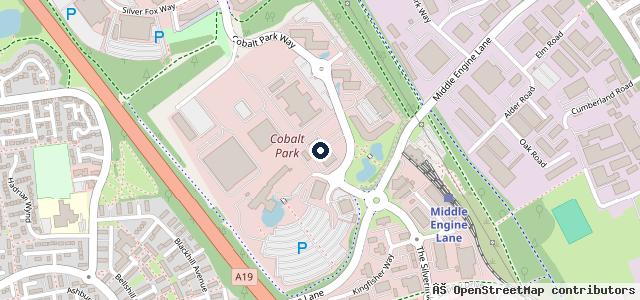 Map showing the location of Lloyd Land Rover Newcastle