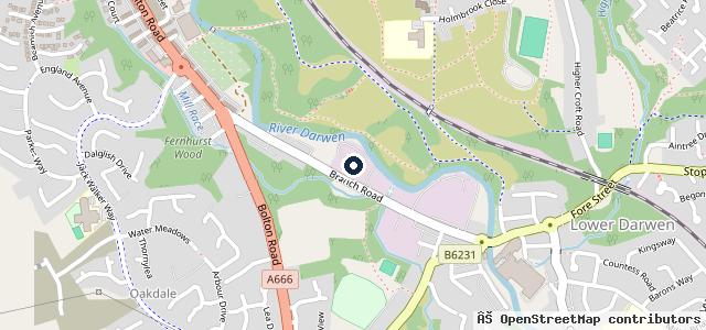 Map showing the location of Motor Robs Garage