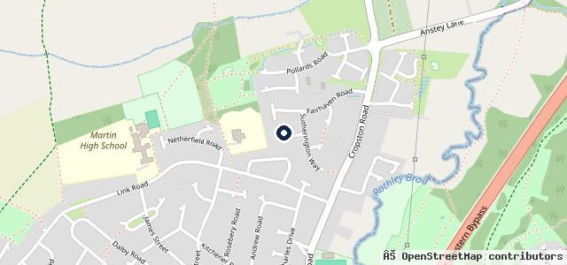 Map showing the location of Team Green Vehicle Services