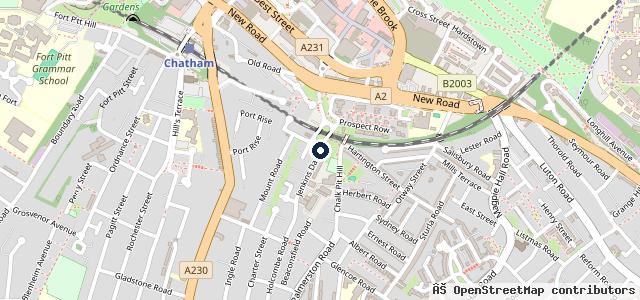 Map showing the location of The Service Centre Medway