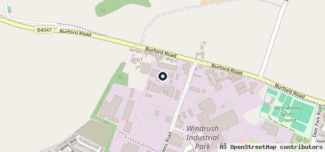Map showing the location of THG Vehicle Repairs