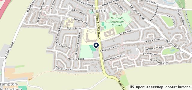 Map showing the location of Thurcroft Test and Auto Centre