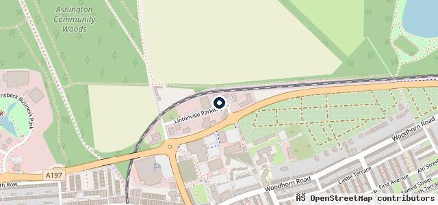 Map showing the location of Tip Top Tyres