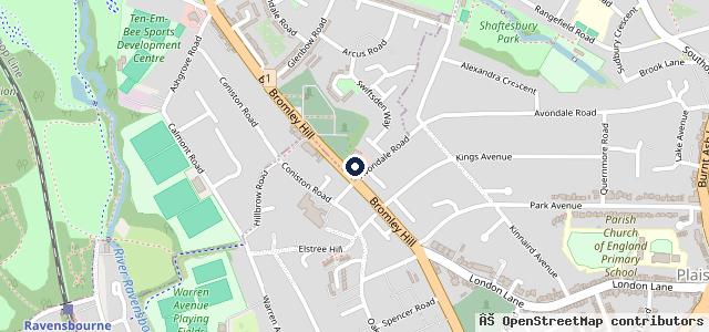 Map showing the location of Group 1 Volkswagen Bromley | Bromley