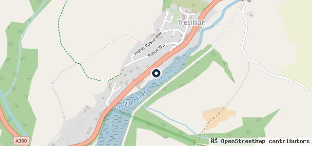 Map showing the location of Yeomans Audi Truro
