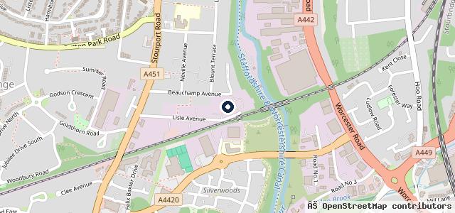 Map showing the location of Vehicle Mot Services Ltd