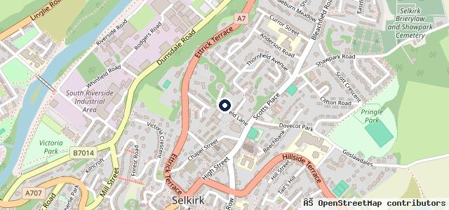Map showing the location of Viewfield Service Centre