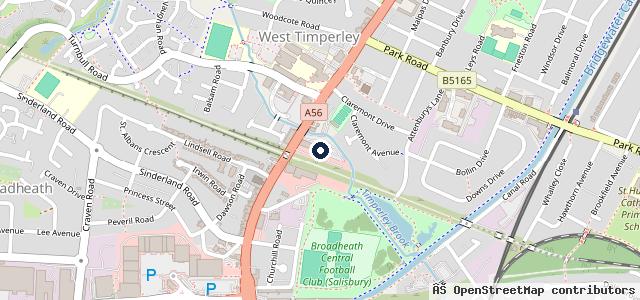 Map showing the location of West Way Nissan