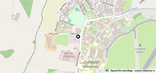 Map showing the location of Wharley End MOT's & Tyres